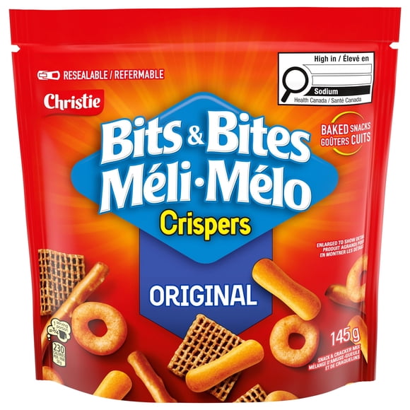 Mélange d'amuse-gueule et de craquelins MÉLI-MÉLO CRISPERS saveur Original