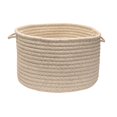 thumbnail image 2 of Natural Wool Houndstooth- Cream 14''x10'' Utility Basket, 2 of 2