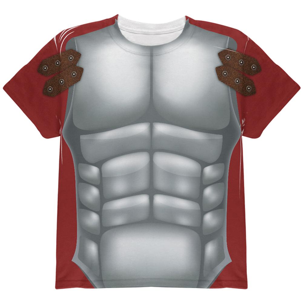 Halloween Roman Gladiator Costume All Over Youth T Shirt