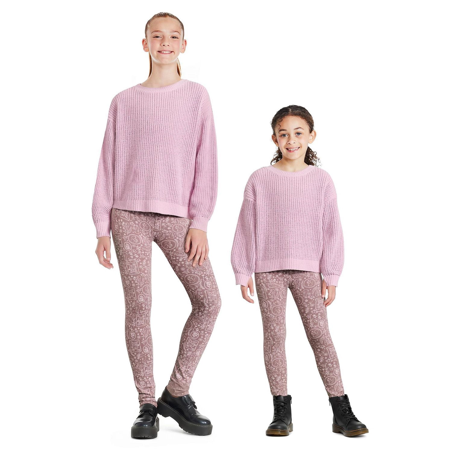 Chandail en chenille à encolure ras du cou George pour filles