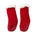 thumbnail image 4 of XZNGL Baby Socks 0-6 Months Super Thick Wool Lamb Velvet Childrens Floor Socks Solid Color Plus Velvet Baby Socks Non-Slip Baby Floor Socks Non Slip Baby Socks Knee High Baby Socks, 4 of 5