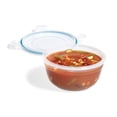 thumbnail image 1 of Starfrit LocknLock Easy Match Plastic Round Container - 29oz/850ml - Airtight, Leakproof & Nestable - 4-Sided Locking Lid, 1 of 10