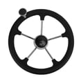thumbnail image 3 of Boat Steering Wheel, 13.5in Durable 5-Spoke Steering Wheel Easy Installation  For Marine For Yacht, 3 of 8