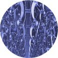 thumbnail image 1 of Ahgly Company Tapis Rond Lavable en Machine Intérieur Transitionnel Bleu Ciel, 5 Pieds Rond, 1 of 7