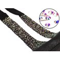 thumbnail image 2 of ORUYROP Collants Taille Haute Aguichant Résille Scintillante avec Strass Bas de Fête en Maille, 2 of 3