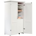 thumbnail image 4 of Pemberly Row Armoire de Rangement Artisanale Moderne en Bois d'Ingénierie Polyvalente, Blanc, 4 of 24