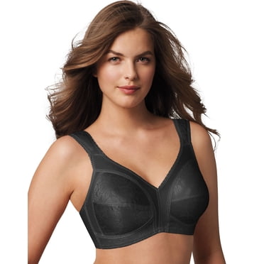 Playtex Womens 18 Hour Original Comfort Strap Wirefree Bra, 42B, Black