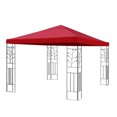 thumbnail image 1 of Baohd Toit de Gazebo de Remplacement Housse de Parasol de Patio Extérieur Imperméable Polyester Auvent Pare-Soleil Rouge Vin, 1 of 8
