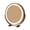Black, variant on Riforla Vanity with Lights LED Makeup Lighting Modes with Magnification 360°Rotation Round Lighted Makeup for Bedroom Tabletop Make up mirror Gold