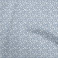 thumbnail image 1 of oneOone Coton Popeline Grisâtre Tissu Bleu Jacobée Robe Florale Tissu Tissu Imprimé par la Cour 56 Pouces de Large, 1 of 4