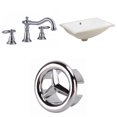 thumbnail image 1 of American Imaginations 20.75-in. W CSA Rectangle Bathroom Undermount Sink Set In White - Chrome Hardware AI-26995, 1 of 9