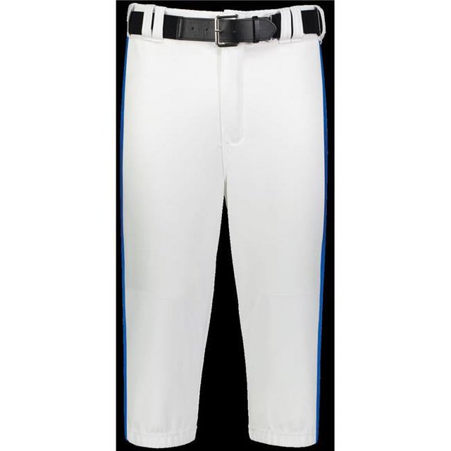 Russell R21LGM.WRO.3XL Adult Piped Diamond Series Knicker 2.0 Pant, White & Royal - 3XL