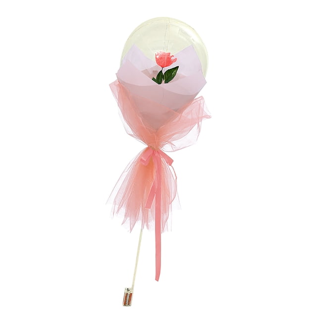 TIMIFIS Valentines Day Balloons LED Rose Bouquet Luminous Christmas Decorate Gift Decoration Party Wedding —Spring