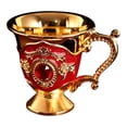 thumbnail image 1 of Wzzjkit Household Essentials Household Metal White Wine Glass Alloy Pattern Gemstoned Decoration Classical Wineware Many Options To Choose From, 1 of 1