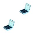 thumbnail image 3 of Transemion Pill Box Health Care Tablet Storage Container Dispenser Daily Tablets Holder Travel Indoor Outdoor Organizer Suitcase Blue 2Set, 3 of 6
