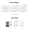 thumbnail image 4 of Amdohai T0US3C-TX 3 Gang Smart WiFi Wall Light Switch APP/Touch Control Timer Standard Panel Smart Switch Compatible with Home/Nest &, 4 of 7