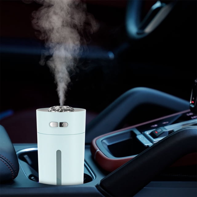 XZNGL USB Car Humidifier Colorful Cup Design Portable Desktop Mini Humidifier for Home Office Travel with 280 mL Water Tank and Night Light