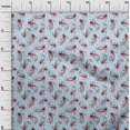 thumbnail image 3 of oneOone Velvet Light Blue Fabric Asian Japanese Koi Fish Craft Projects Decor Fabric Printed by The Yard 58 Inch Wide, 3 of 4