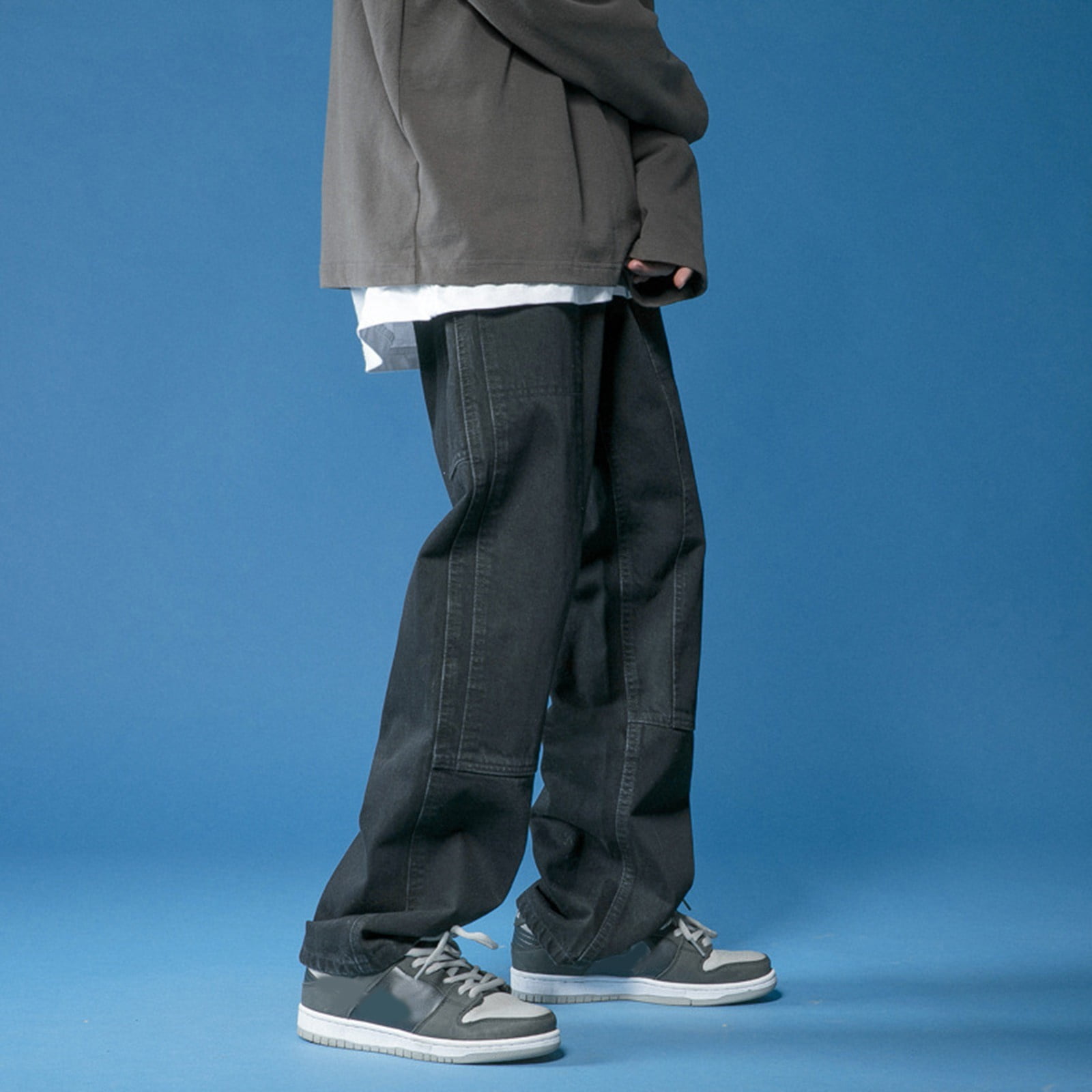 Men's Jeans Product Category Men's Jeans Product Title Mens High Street Jeans Mens Straight Leg Baggy Oversize Wide Leg Cargo Pants