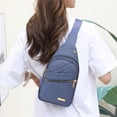 thumbnail image 1 of Fufafayo Embroidery Diamond Shoulder Bag Large Capacity Waterproof Backpack, Fashionable Boho Crossbody Bag With Data Hole, Watertight Polyester Purse for Women Outdoor Travel Hiking Commuting, 1 of 8