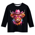 thumbnail image 4 of TZEWGL Tees For Newborn Print Round Neck Loose Short Cropped Sleeve Blouse For Baby size 9-10T, 4 of 4