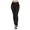 thumbnail image 1 of WTXUE Women's Hyper-stretch Mid-Rise Skinny Jeans Black, 1 of 7