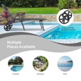 thumbnail image 4 of Costway  Patio Reclining Chaise Lounge Padded Chair Aluminum Adjust Neck Pillow, 4 of 10