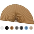 thumbnail image 1 of Arch Window Shade Light Filtering Pleated Shade Half Circle Self Adhesive Fabric Blinds Room Darkening Shades Stick on Easy Install Blinds Semi Circle Window Cover, 1 of 7