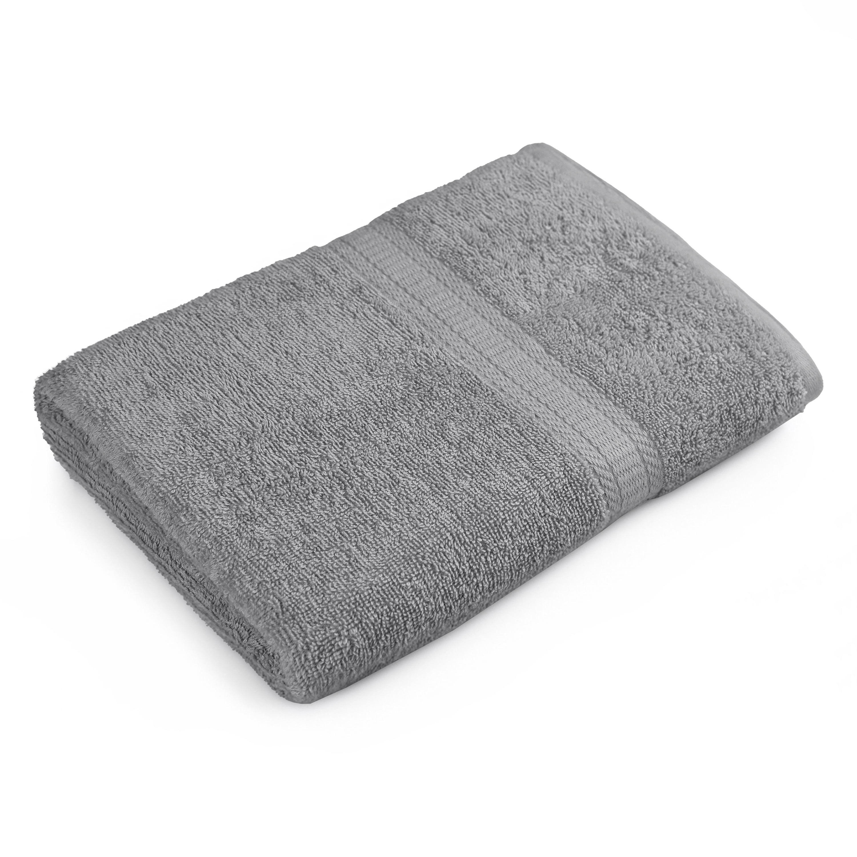 Drap de bain uni Mainstays Basics, doux et résistant, 100 % coton, noir