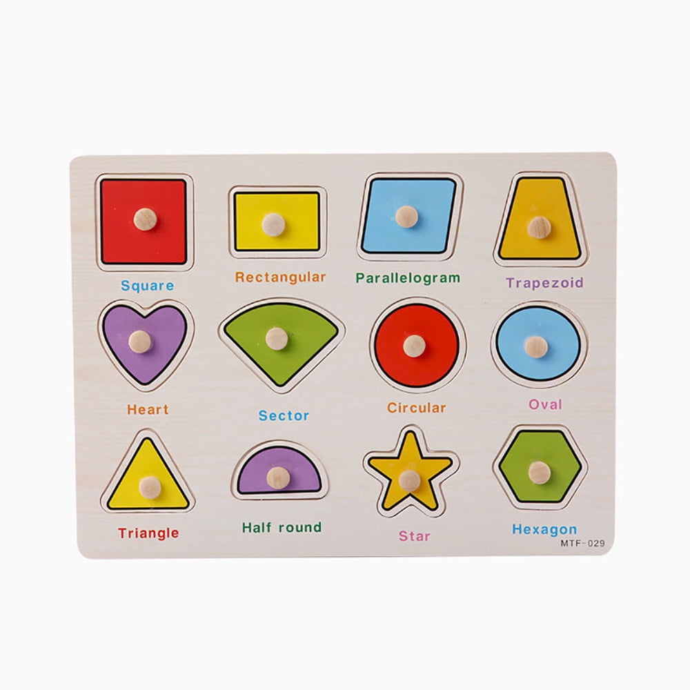 Staron Puzzles for Toddlers 2-4, Shape Puzzles Wooden Toddler Puzzles for 1 2 3 4 Years Old, Kids Preschool Educational Toddler Puzzles Ages 2-4