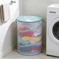 thumbnail image 2 of MTBLYS Laundry Basket Bag Foldable Mesh Storage Basket 17.71X13.77 Inch Breathable Clothes Hamper Multicolor Lightweight Laundry Bin for Home, 2 of 7