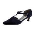 thumbnail image 1 of FLORAL Maribel Women's Wide Width Rhinestone Accent T-Strap Heels, 1 of 6