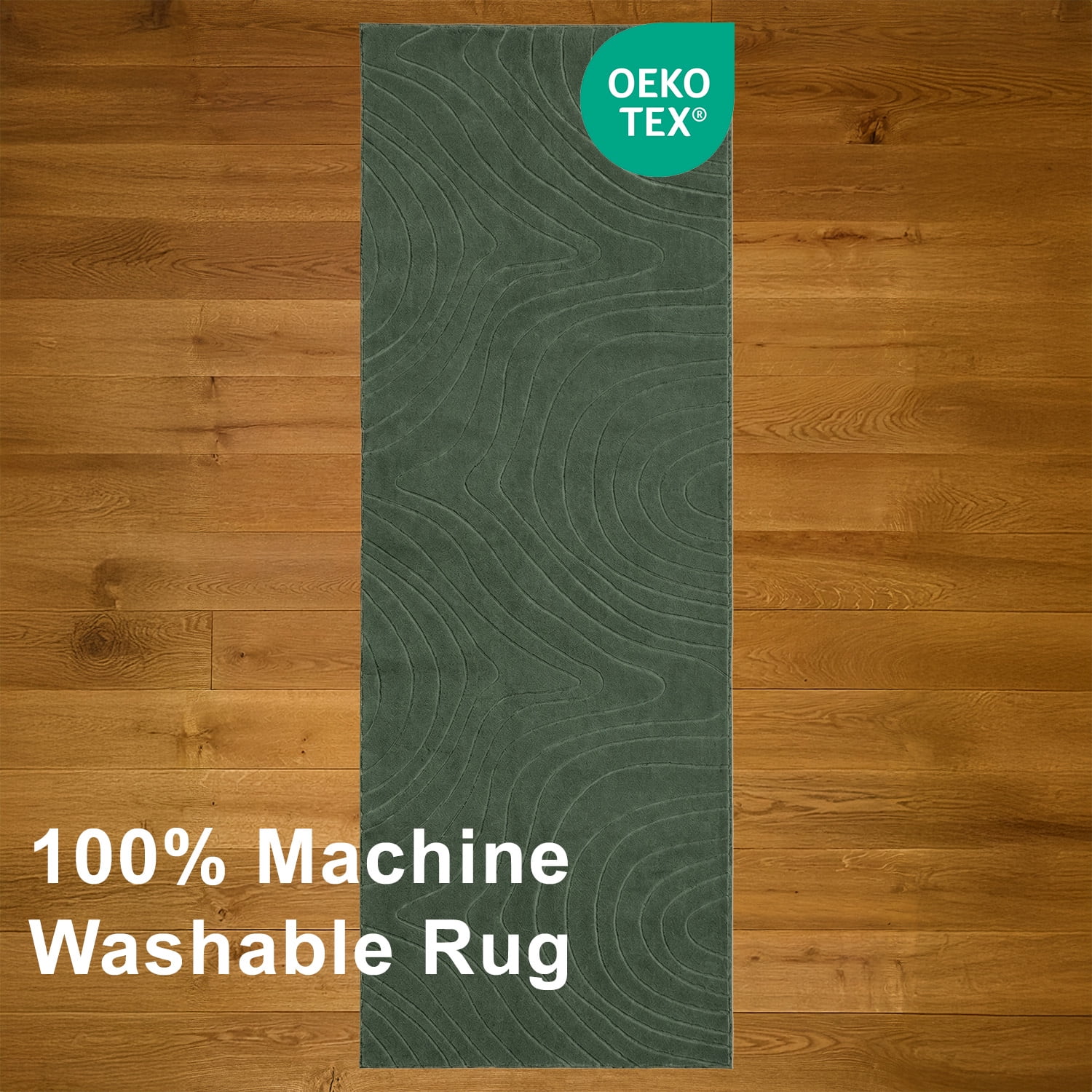 ECARPET Somos Machine Washable Contemporary/Modern Area Rug for Living Room, Bedroom, Dining Entrance, Hallway and More