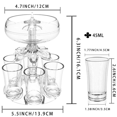 thumbnail image 3 of Distributeur de Boissons de Fête 2X avec Ensemble de 12 Verres à Shooter - Distributeur de Liqueur en Acrylique Sans Contact pour Boisson Cidre Cocktail, 3 of 5