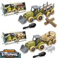 thumbnail image 1 of 01544 - FARM TRACTOR W/TRAILER ASSORTED 2PC/SET, 1 of 1