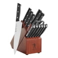 thumbnail image 1 of HENCKELS Everedge Dynamic 14 Piece Knife Block Set, Brown, 1 of 10