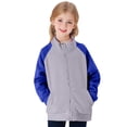 thumbnail image 1 of TZEWGL Full Zip Polar Fleece Jacket For Child Long Sleeve Crew Neck Coat For Kids size 11-12T, 1 of 4