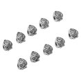 thumbnail image 1 of Clip Lock Beads, Bracelet Clip Lock Beads 10pcs Antique Silver  For Snake Chain For Bracelet For Jewelry Making Style 1, 1 of 8
