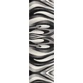 thumbnail image 2 of Rug Branch Mizuho 3' x 8' (2'8" x 8') Black/Grey Abstract Wave Indoor Runner Rug, Contemporary, Medium Pile, Stain-Resistant Hallway Carpet - Entryway, Mudroom, Bedroom, and Kitchen, 2 of 6