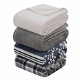 thumbnail image 2 of Mainstays Plush Blanket Gray DQ, 2 of 5
