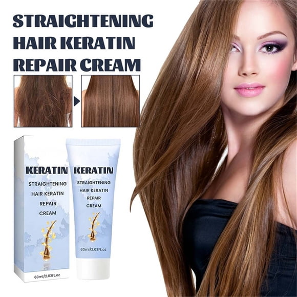 Qocolhg Keratin Repair Hair Straightening Cream, Keratin Hair Straightening Cream Moisturizes Repair Hair, Protein Correcting Hair Straight Cream, Silk And Gloss Hair S, Gifts for Women