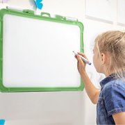 ABPWLY Double Sided Magnetic Whiteboard 14.4x10.6 Inches Dry Erase Board for Kids Writing Drawing Hanging Message Board for Home School Office