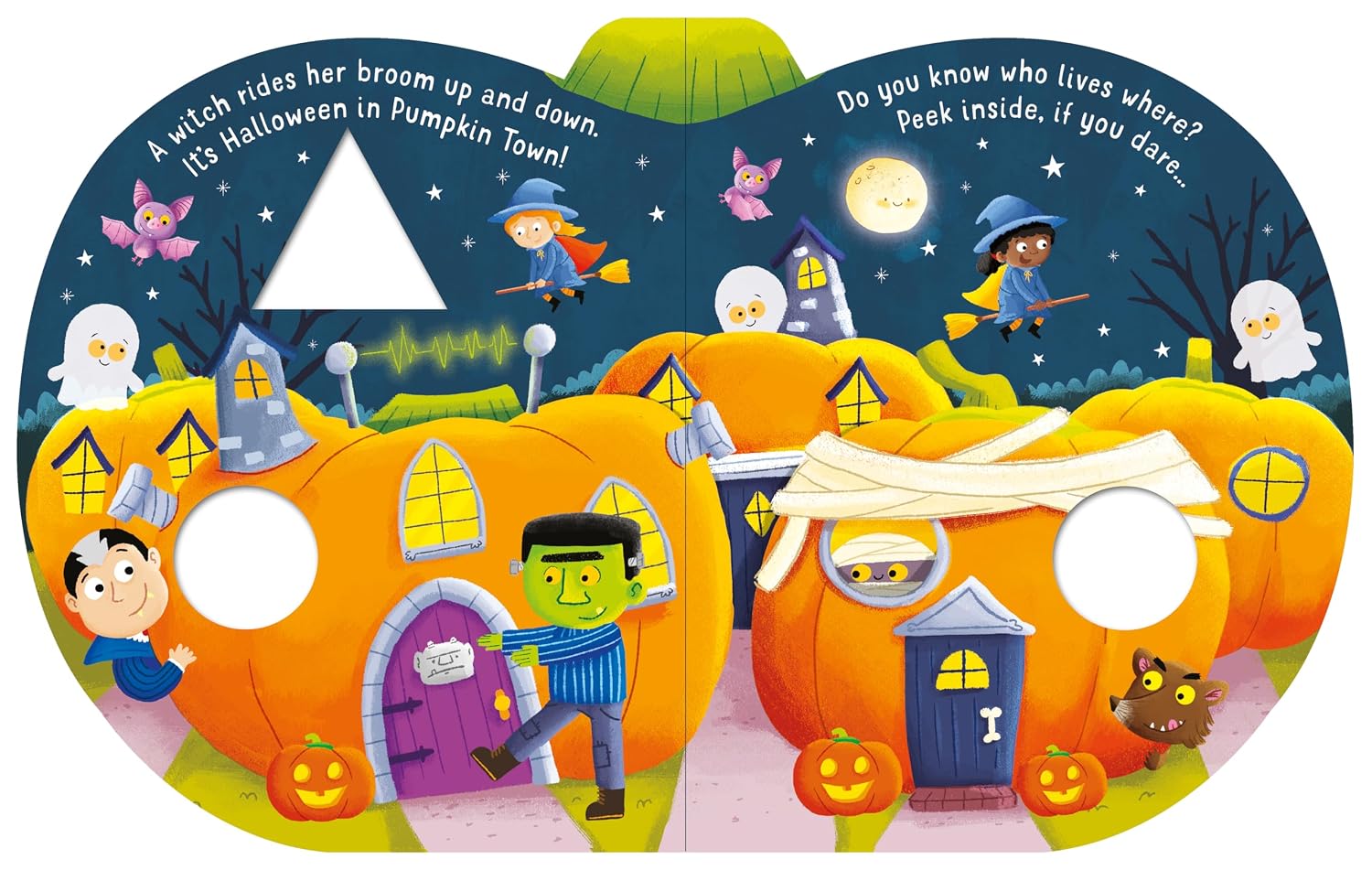 Seasonal : Pumpkin Town Muscial Halloween: 1-Button Sound Book By Kidsbooks Publishing