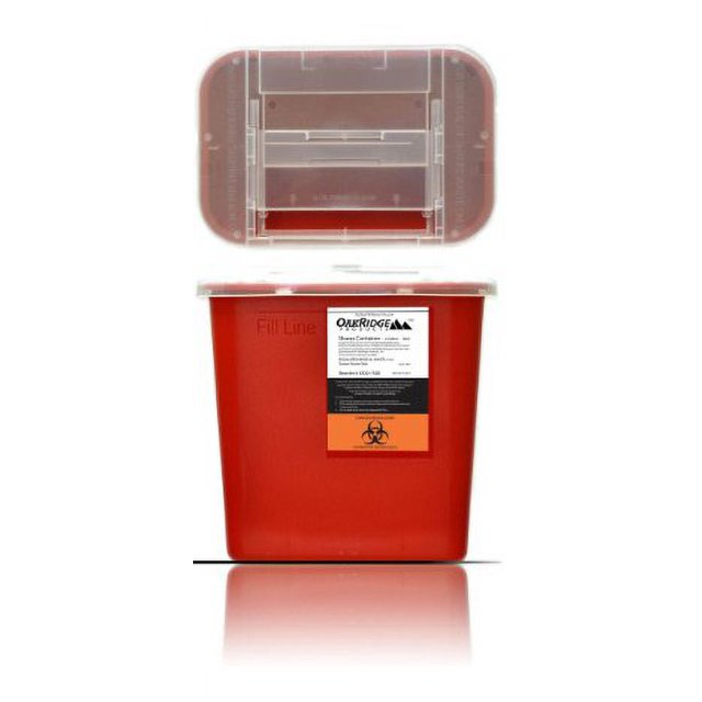 OakRidge Produits Format 2 Gallons / Contenant de Disposition pour Aiguilles Tranchantes / Contient des Centaines d'Aiguilles