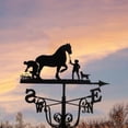 thumbnail image 3 of DOLITY Vintage Look Weather Vane Garden Kit Outdoor Metal Weathervane Cupolas Horse, 3 of 8