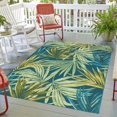 thumbnail image 5 of Erbanica Tapis Intérieur Extérieur à Feuilles Vertes, Design Unique, Facile à Nettoyer, 5 of 5