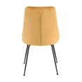 thumbnail image 2 of Topline Home Furnishings Velvet Side Chair with Black Legs, 2 of 6