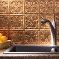 thumbnail image 3 of Fasade Traditional Style 10 Decorative Vinyl Backsplash Kit 15 sq ft Antique Bronze, 3 of 6