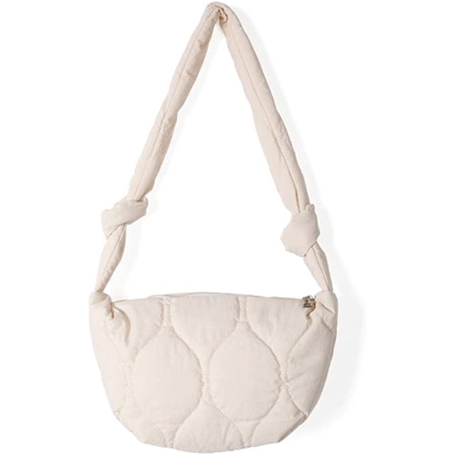 LinYooLi Quilted Tote Bags for Women Lightweight Quilted Padding Shoulder Bag Down Cotton Padded Large Tote Bags Lattice