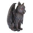 thumbnail image 4 of Winged Cat Gargoyle With Vampire Fangs Glowing Eyes Votive Candle Holder Statue, 4 of 10
